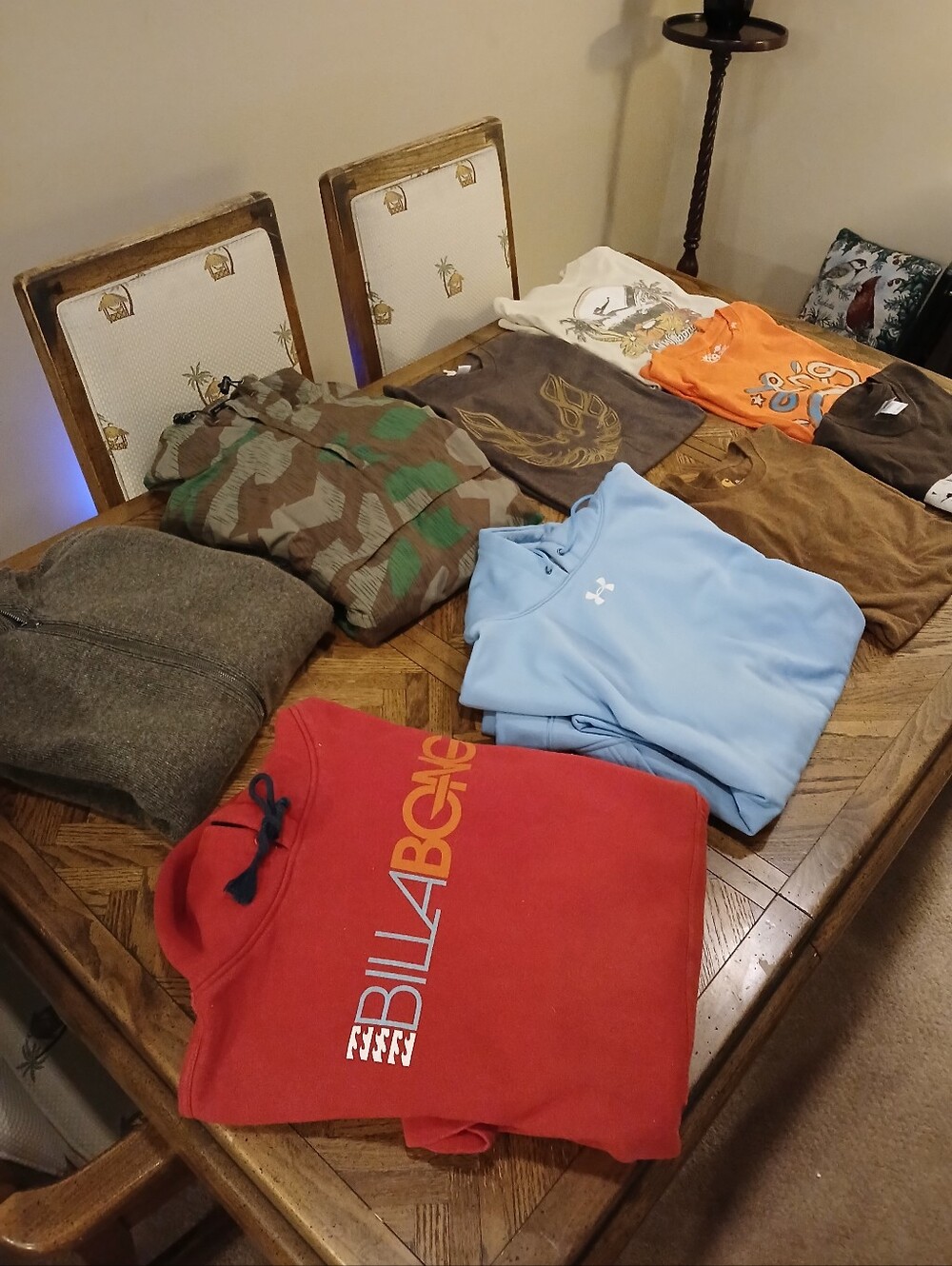 Lot Of Mens Jackets, Hoodies, And Shirts.